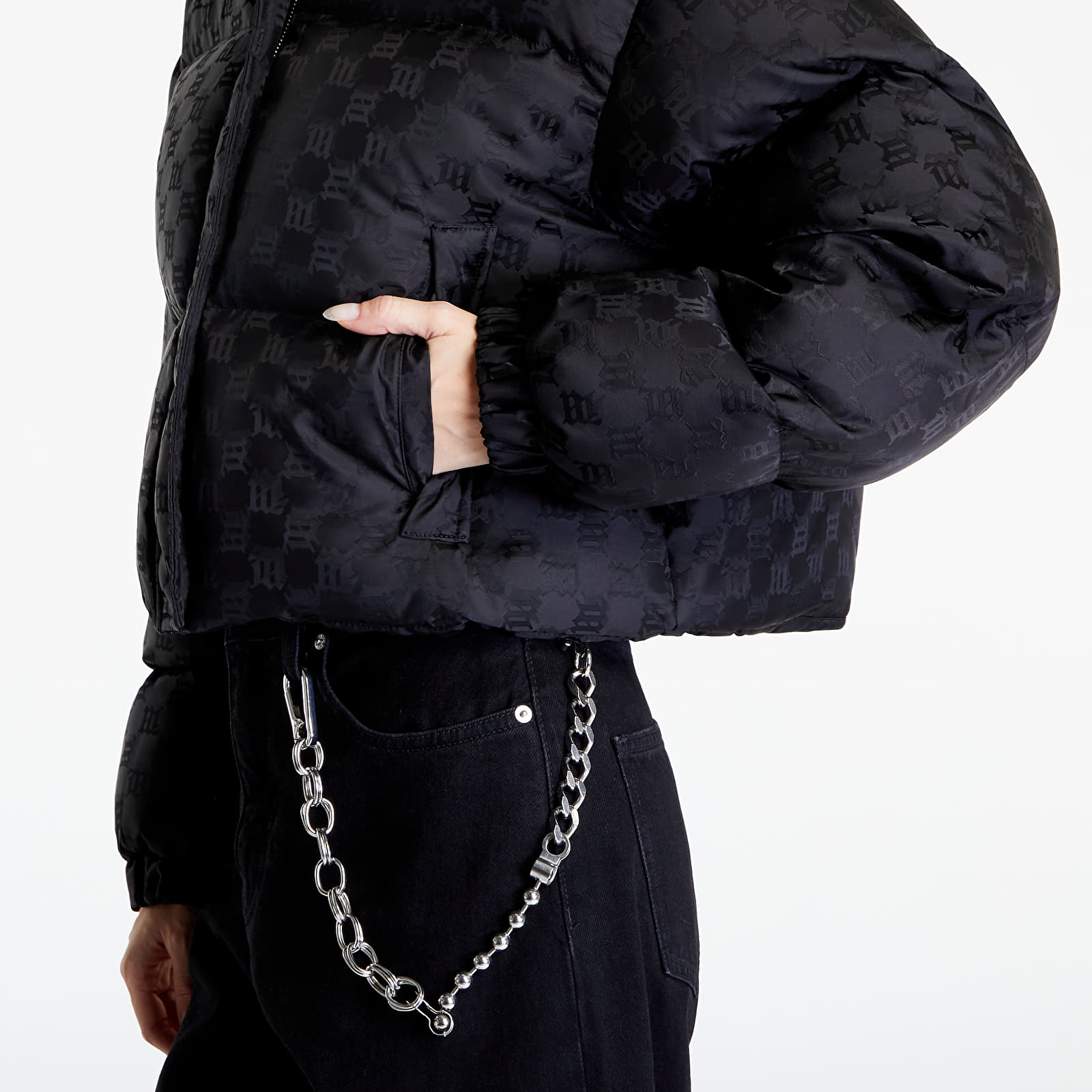 Chaquetas MISBHV Monogram Nylon Puffer Wmns Black
