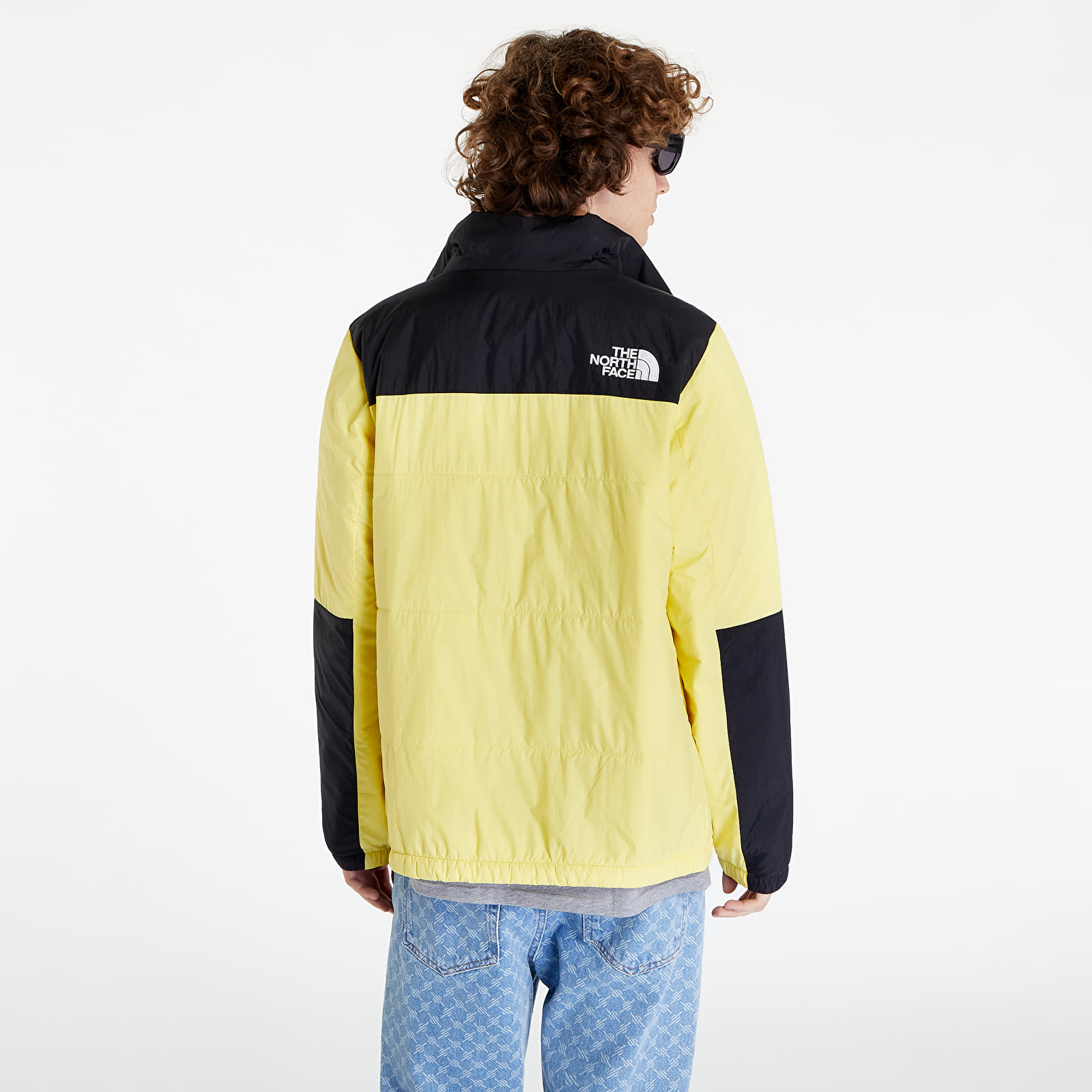 North face puffer sales jacket yellow and black