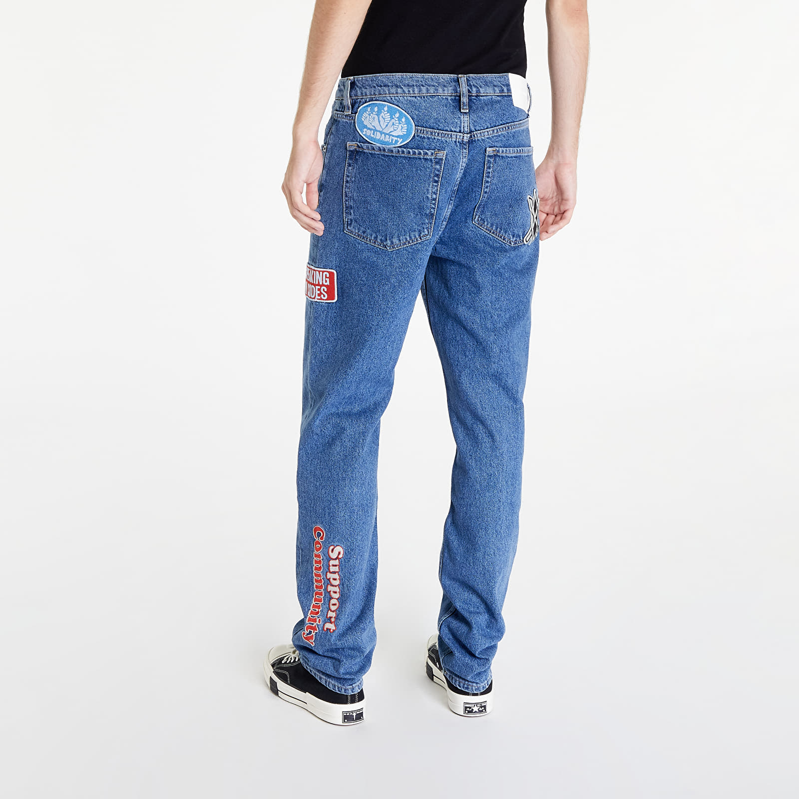 Džíny a kalhoty Daily Paper Nemi Pants Mid Blue