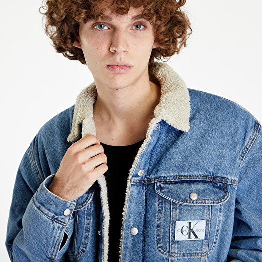 Calvin Klein Jeans Sherpa Denim Jacket – jackets & coats – shop at Booztlet