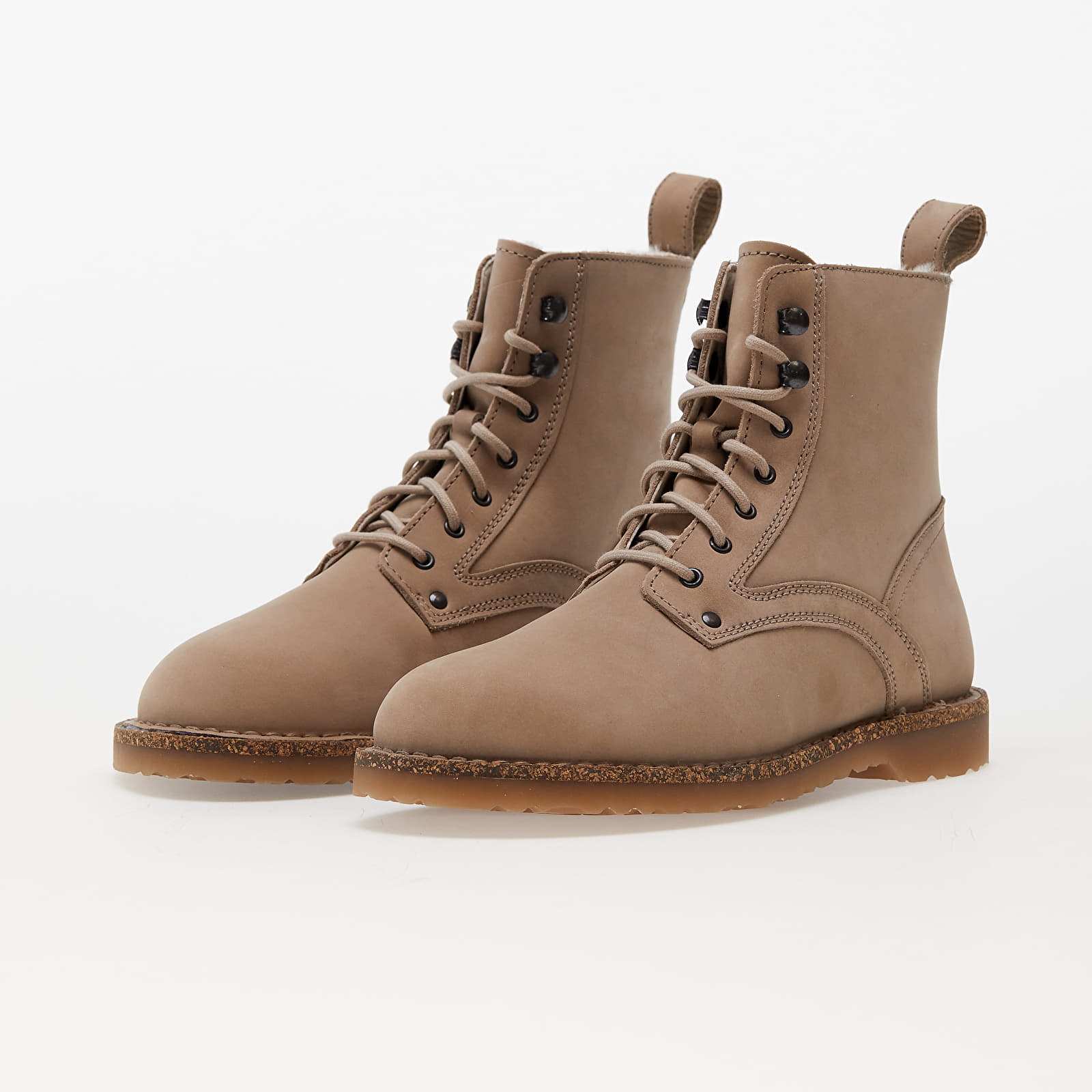 Buty damskie Birkenstock Bryson Shearling LENU Beige Taupe