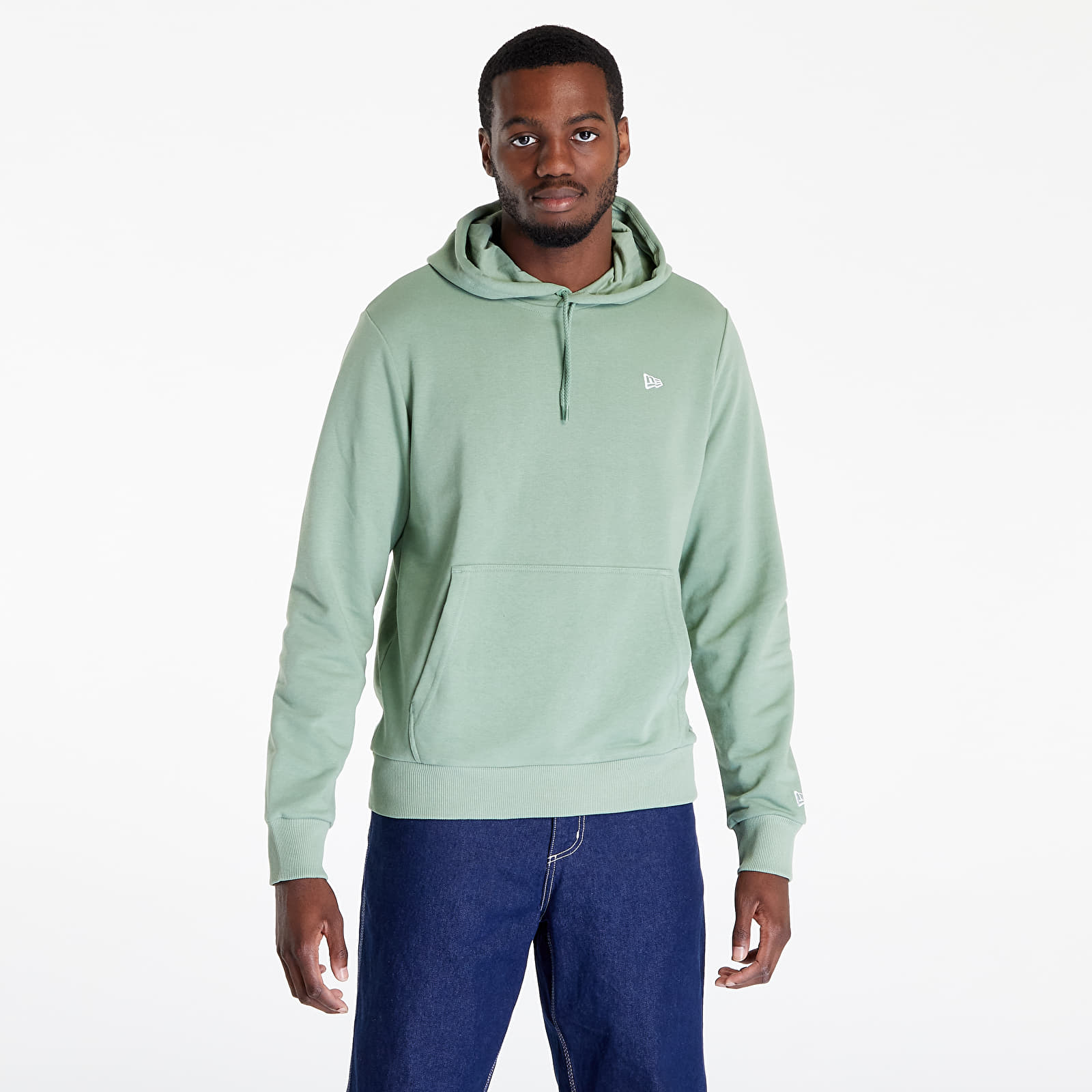 Kapucnis pulóverek és pulcsik New Era Essential Flag Hoody Jade/ White