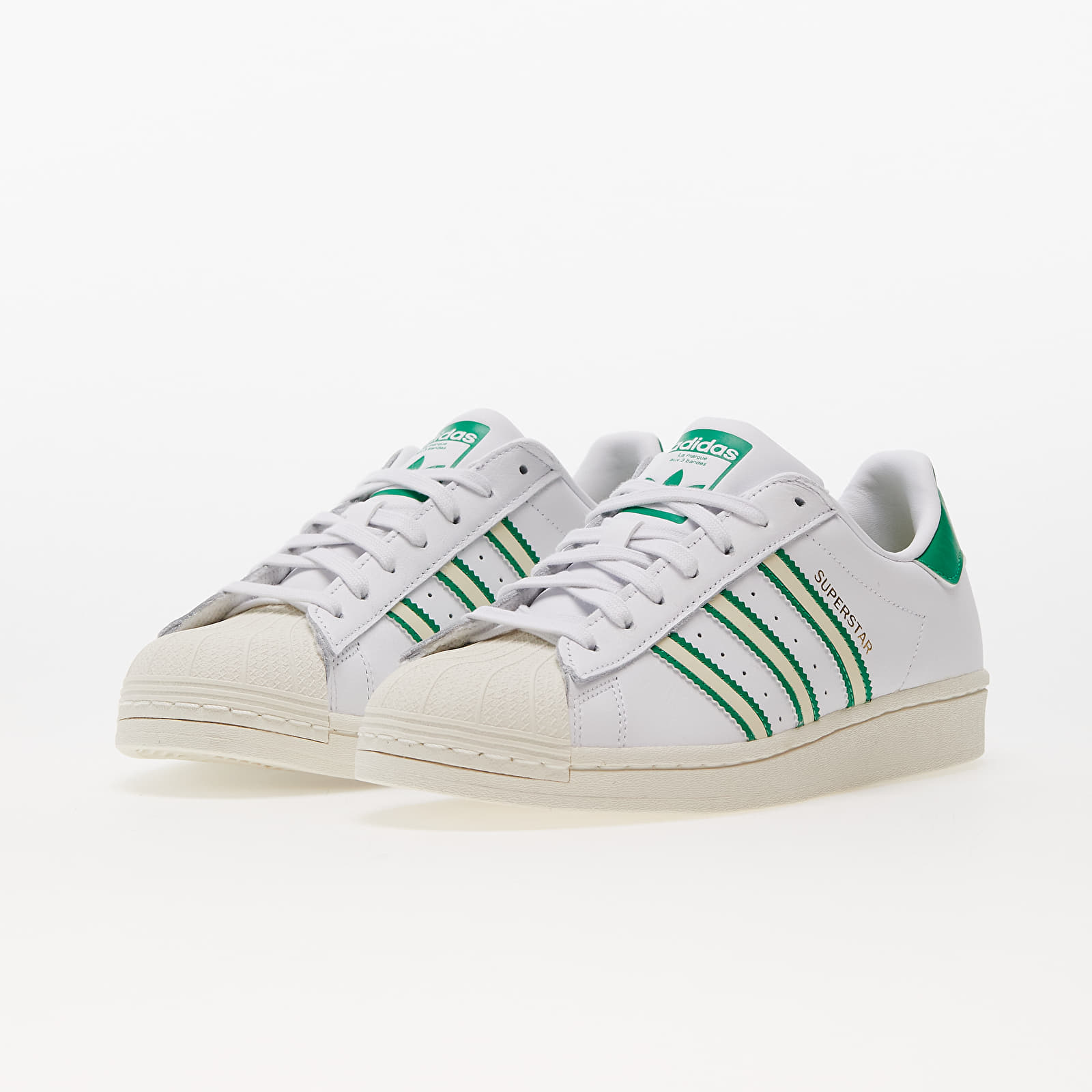 Superstar white green shop red