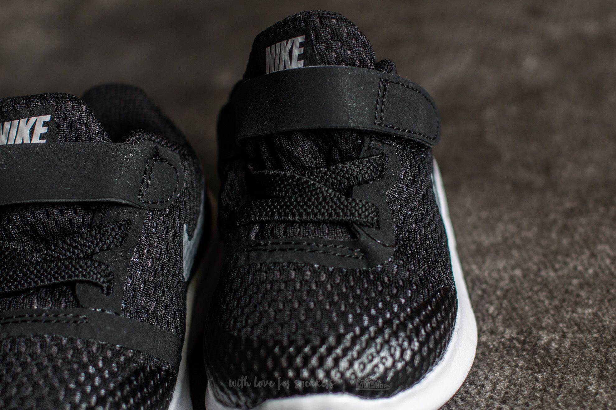 Detské tenisky a topánky Nike Free Run (TDV) Black/ Metallic Silver