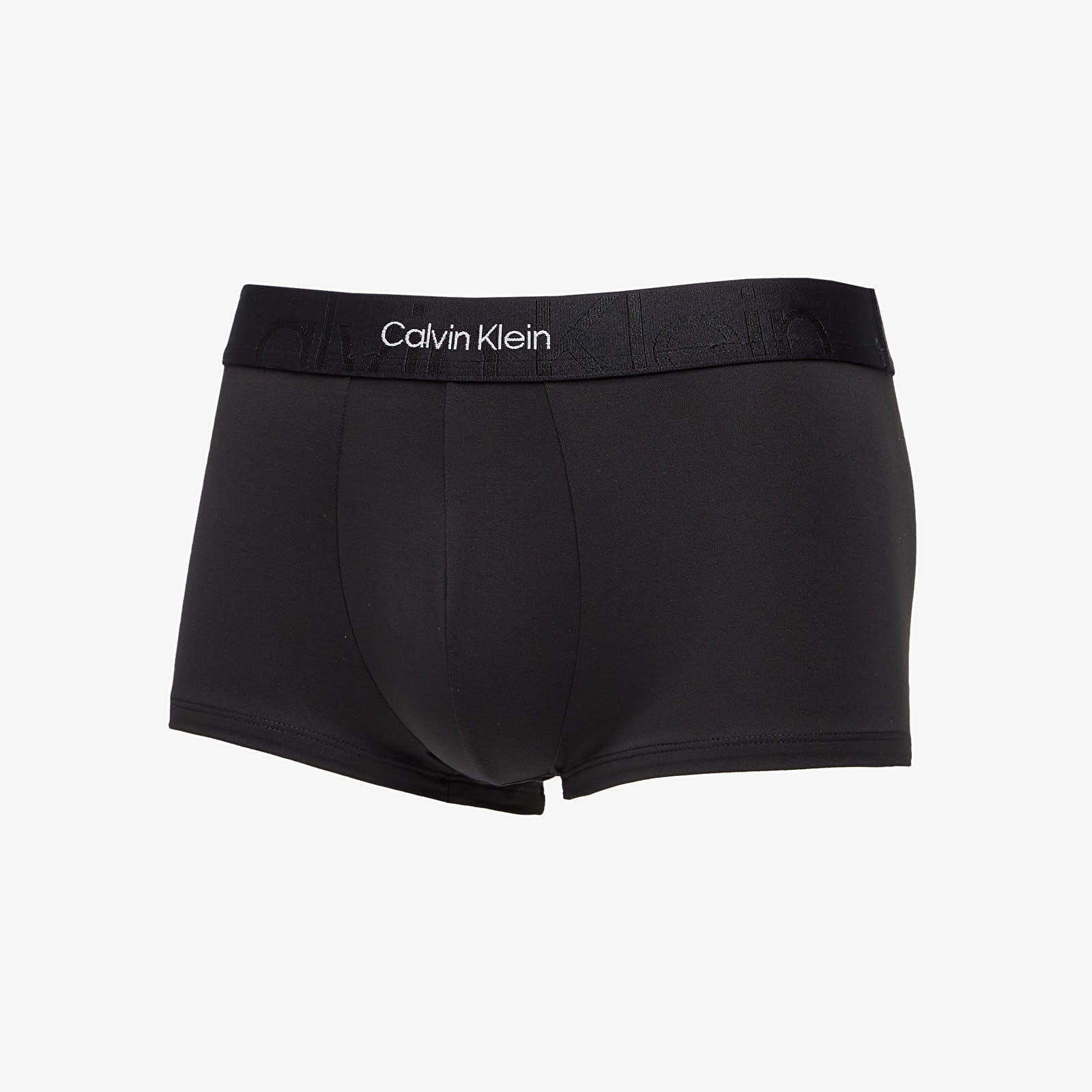 Levně Calvin Klein Embossed Icon Microfiber Low Rise Trunk 1-Pack Black