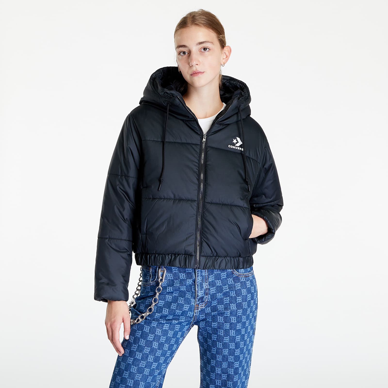 Jacken Converse Short Puffer Jacket Black