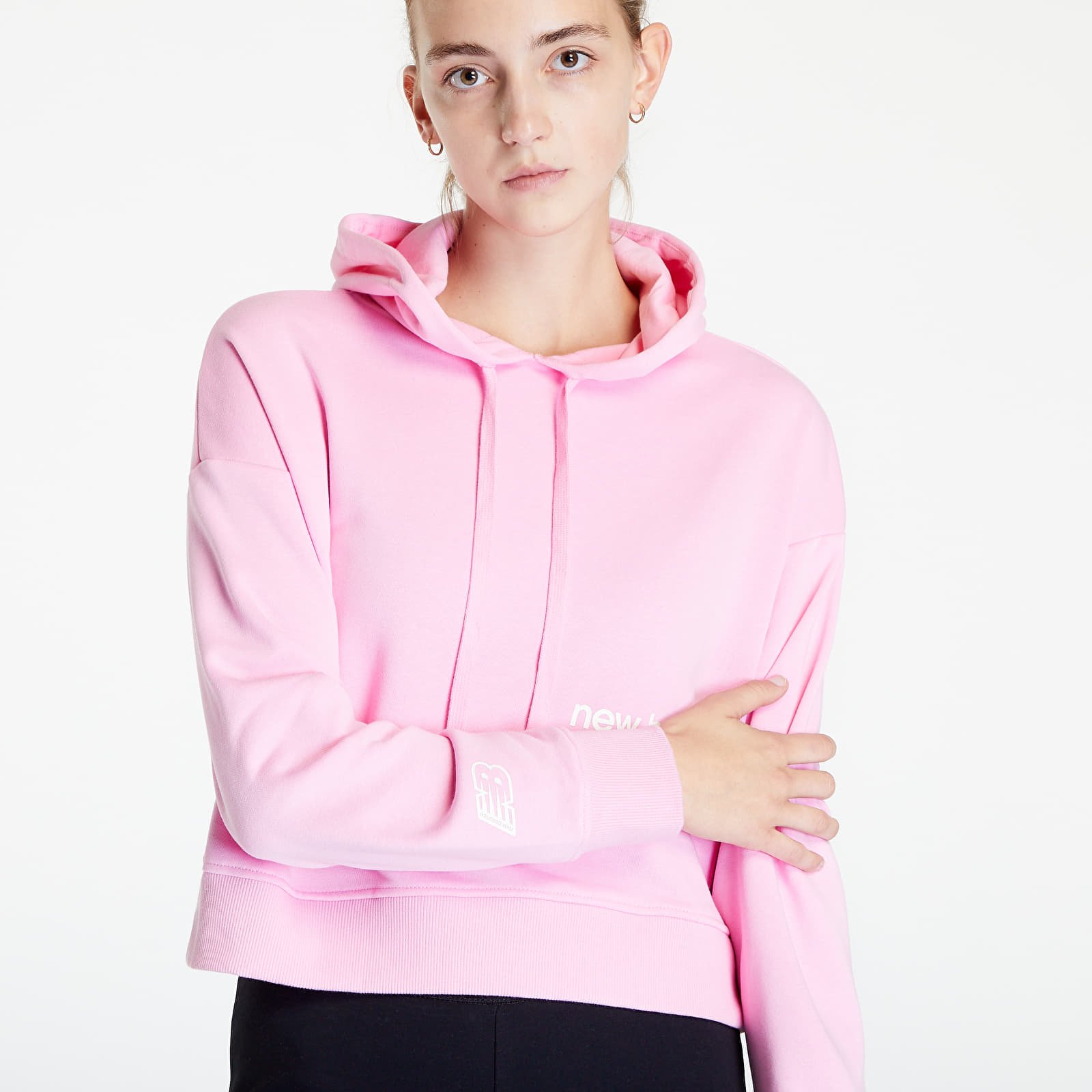 Felpe New Balance Essentials Hoodie Orbit Pink