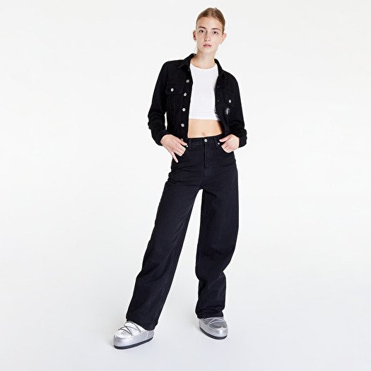 Jacken Calvin Klein Jeans Cropped 90S Denim Jacket Denim Rinse 