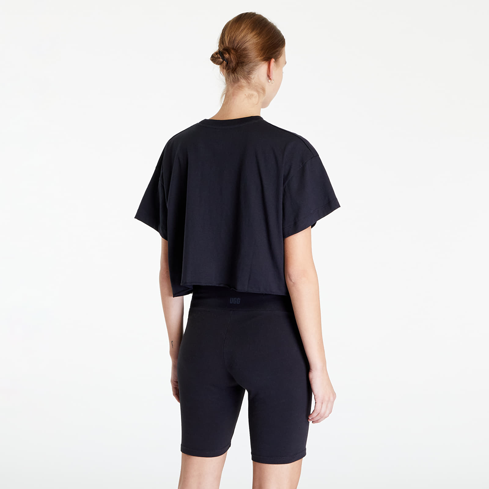 Tank Tops Under Armour Project Rock Short Sleeve Crop Black/ Summit White