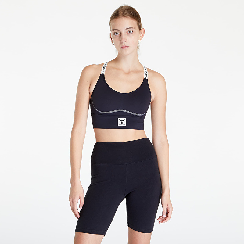 Σουτιέν Under Armour Project Rock Infty Mid Bra Black/ Summit White
