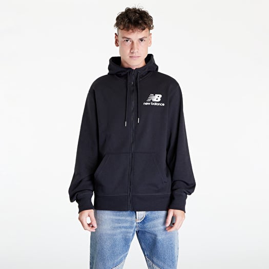 Sweatshirt New Balance Essentials Stacked Full Zip Hoodie