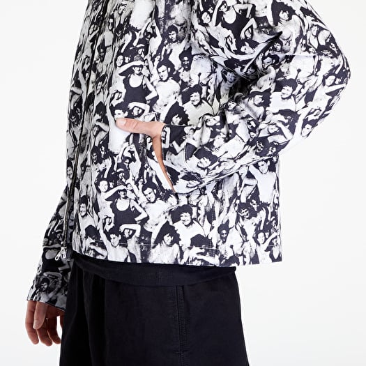 Stussy Beach Mob Bing Jacket Black And White Canvas Jacket