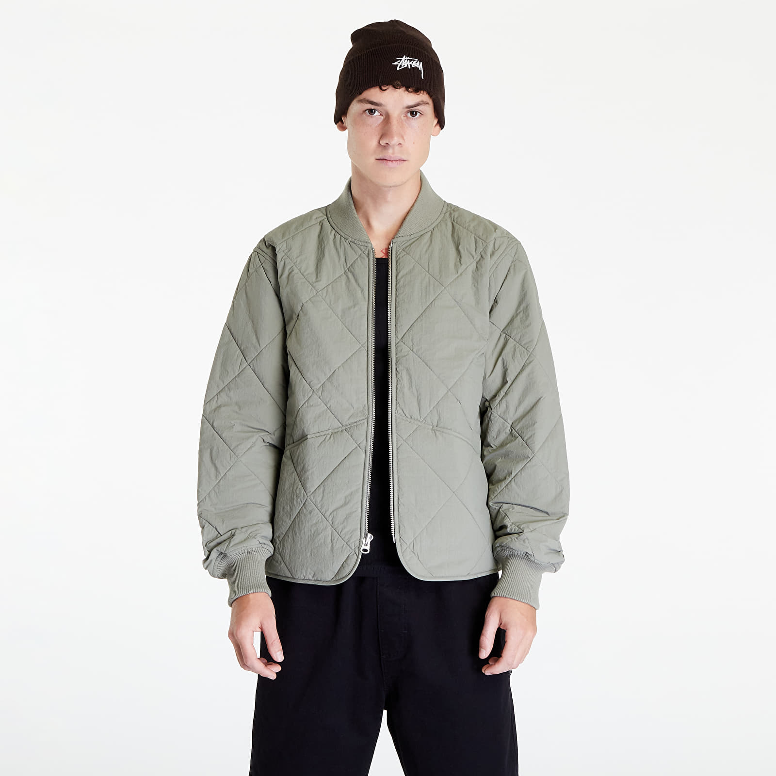 Jackets and Coats Stüssy Dice Quilted Liner Jacket Olive | Footshop