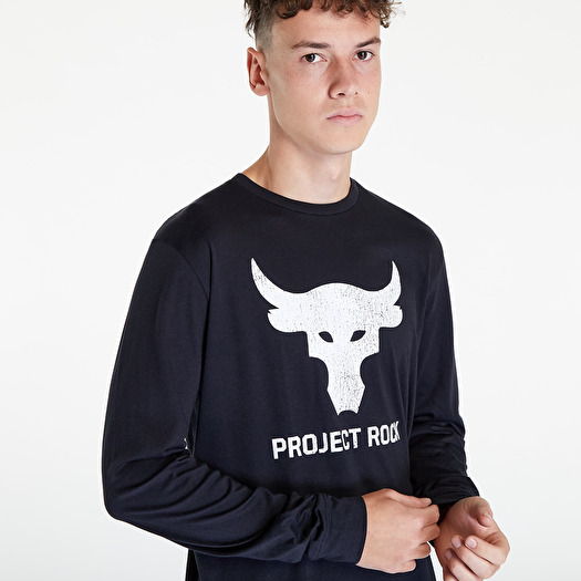 T-shirts Under Armour Project Rock Brahma Bull Ls Black/ White