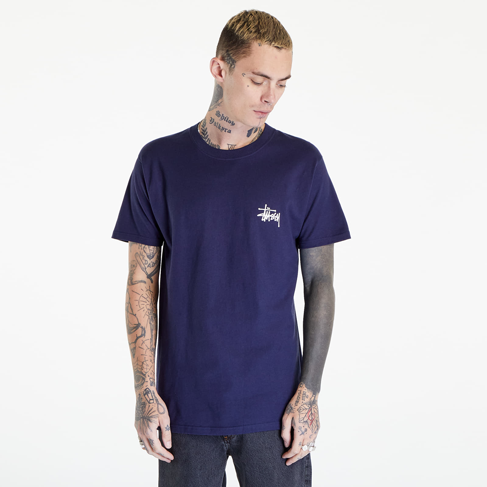 T-shirts Stüssy Basic Stussy Tee Navy