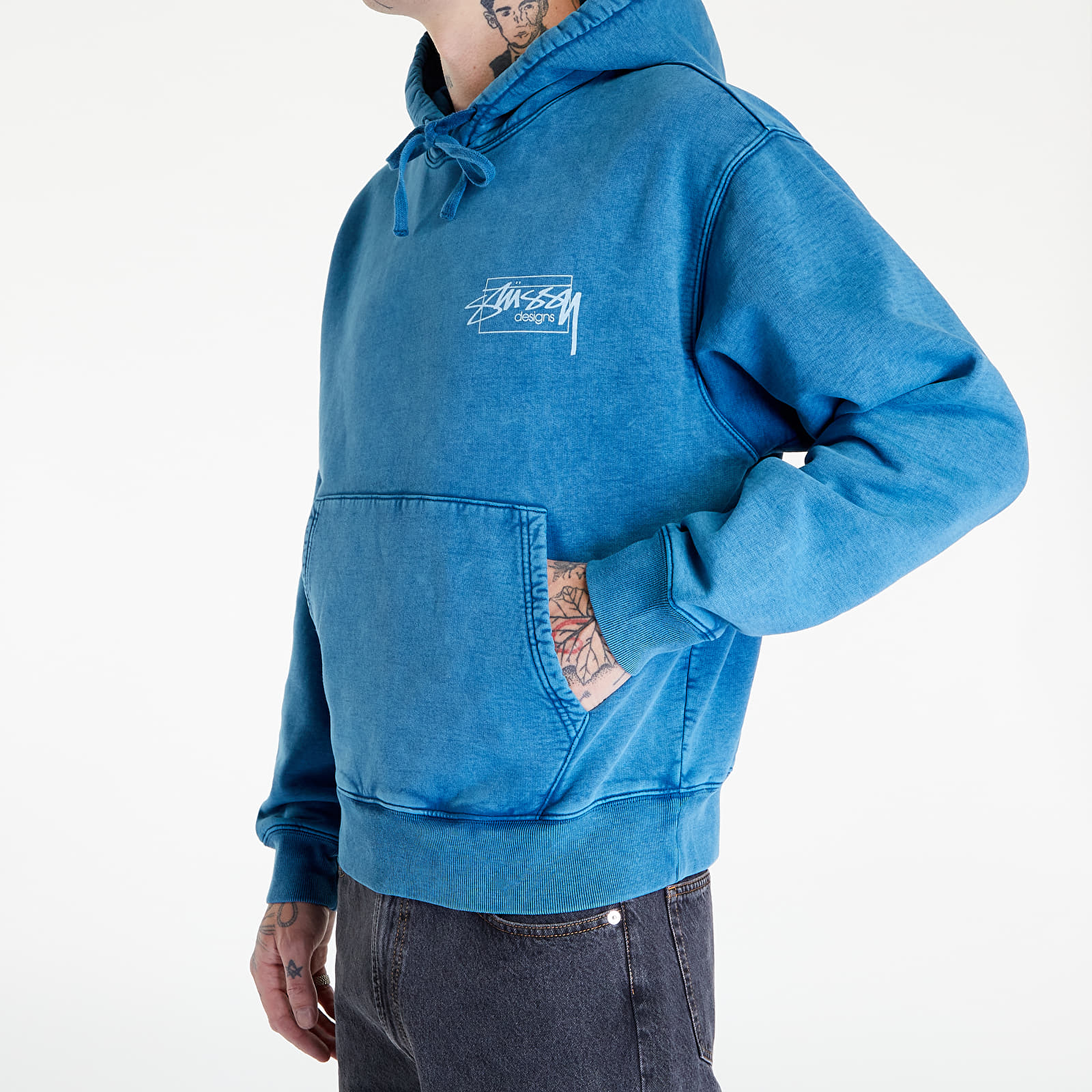 Stussy light blue hoodie store