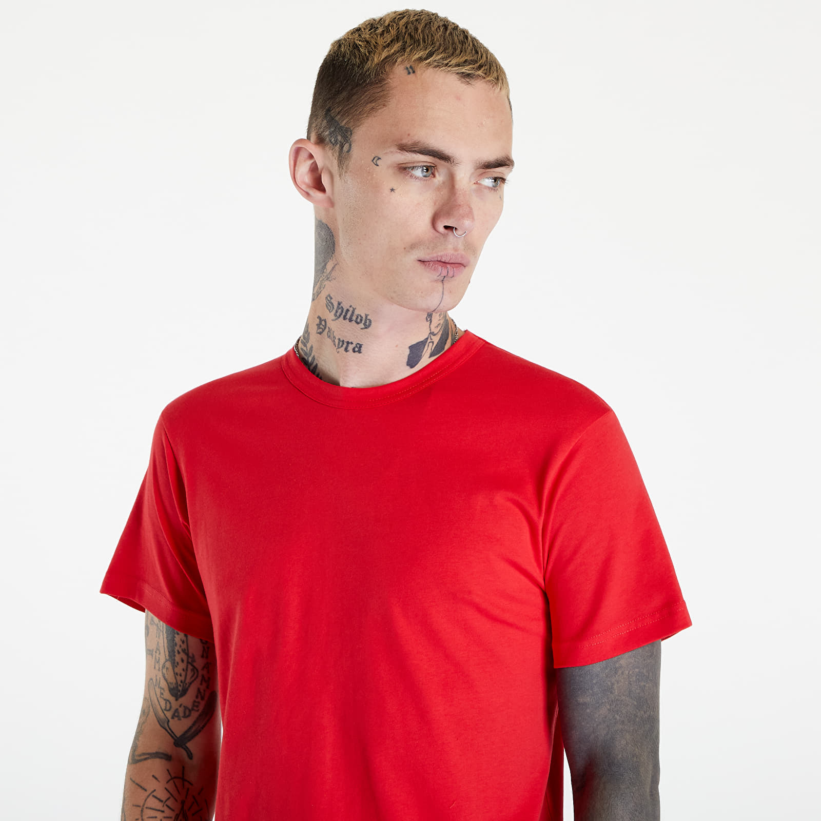 Levně Comme des Garçons SHIRT Knit T-Shirt Red