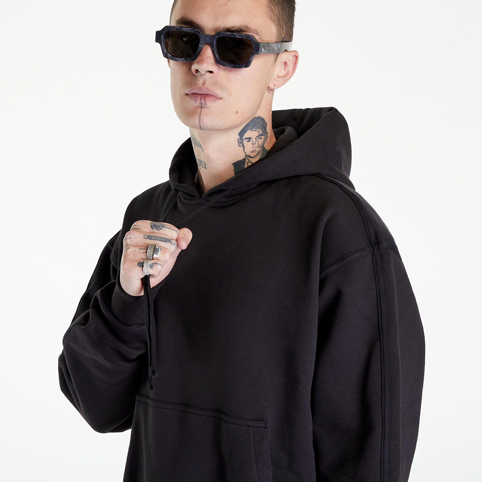 Felpe adidas Blue Version Essentials Hoodie Black