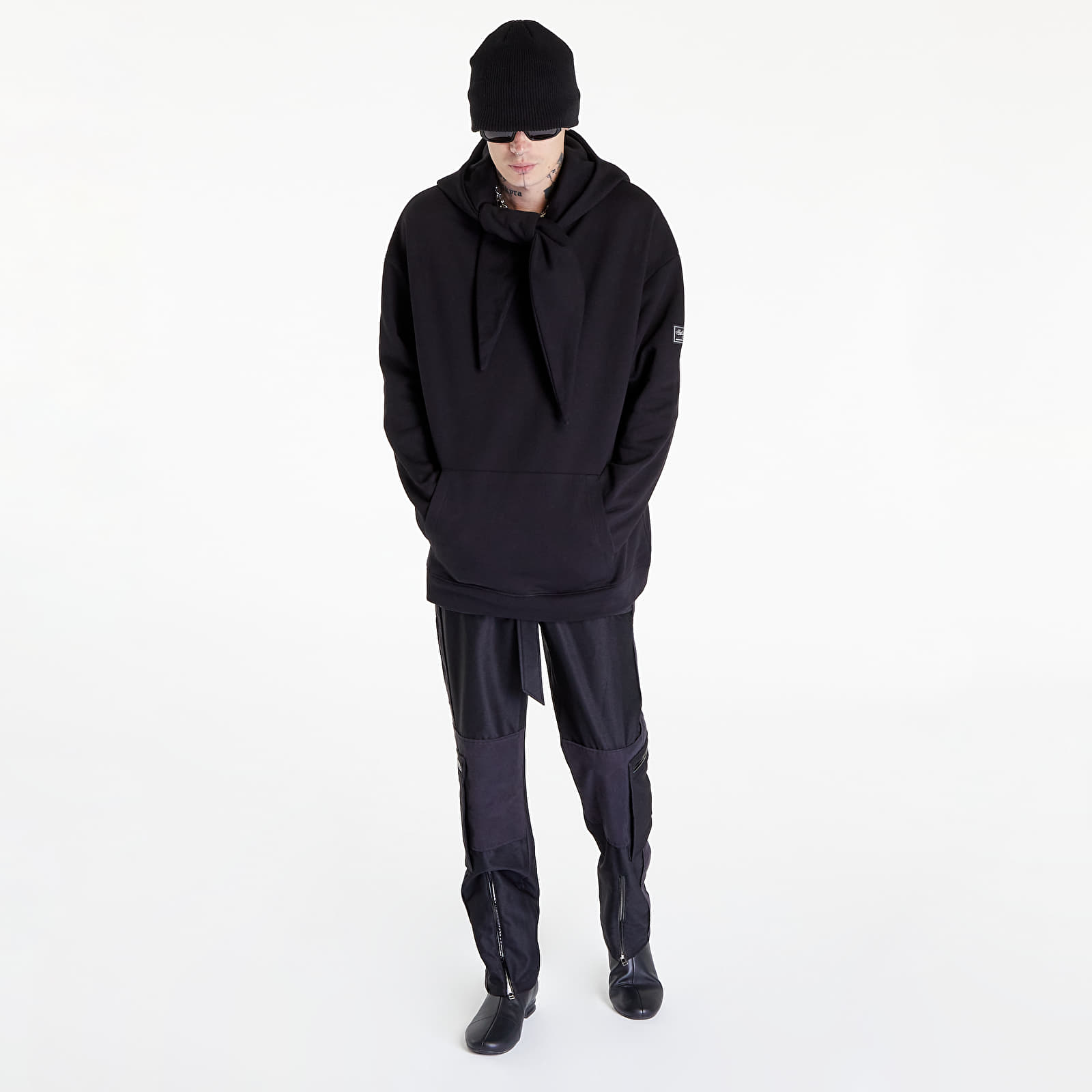 Hoodies and sweatshirts Raf Simons Regular Fit Hoodie With Knot Hood Black Footshop