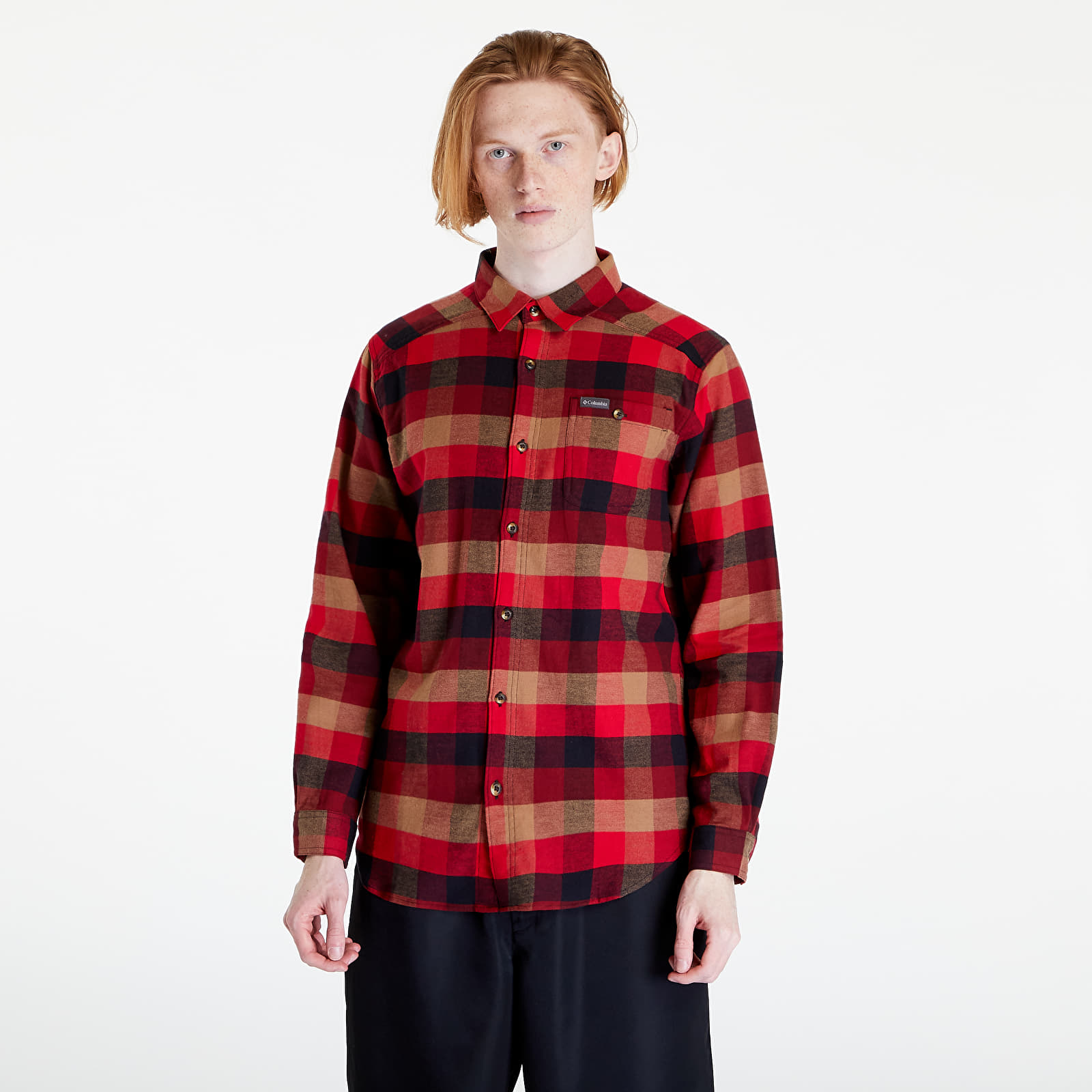 Shirts Columbia Cornell Woods™ Flannel Long Sleeve Shirt Red Jasper Buff