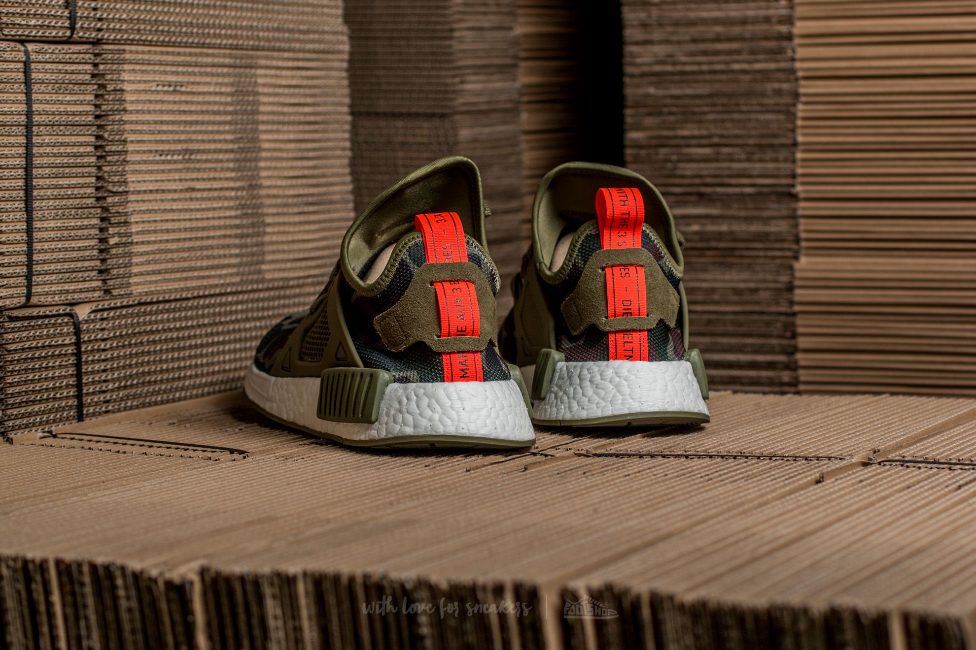 Nmd camo orange cheap