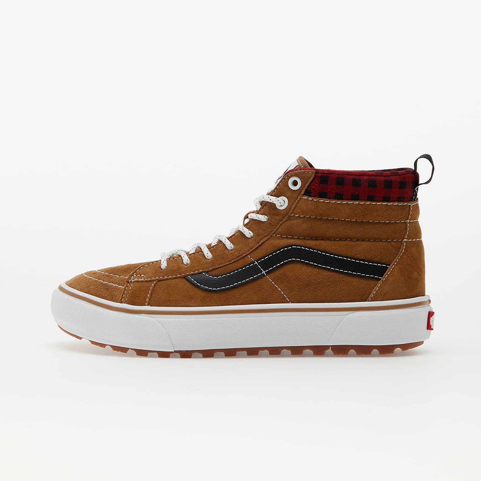 Herren Sneaker und Schuhe Vans SK8-Hi MTE-1 Plaid Brown/ Black