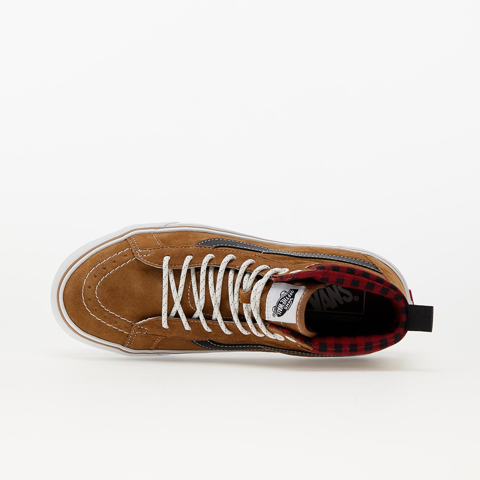 Herren Sneaker und Schuhe Vans SK8-Hi MTE-1 Plaid Brown/ Black