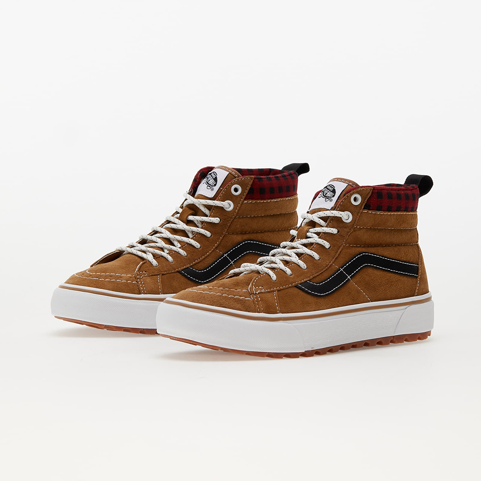 Men's shoes Vans SK8-Hi MTE-1 Plaid Brown/ Black