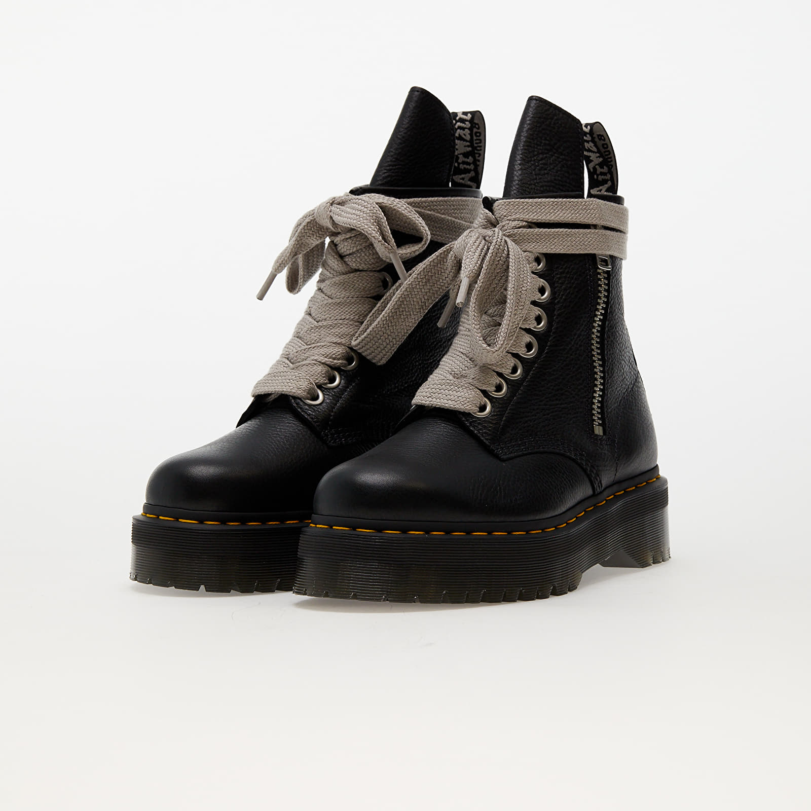 Men's shoes Rick Owens x Dr. Martens DRKSHDW Quad Sole Jumbo Lace Boot Black