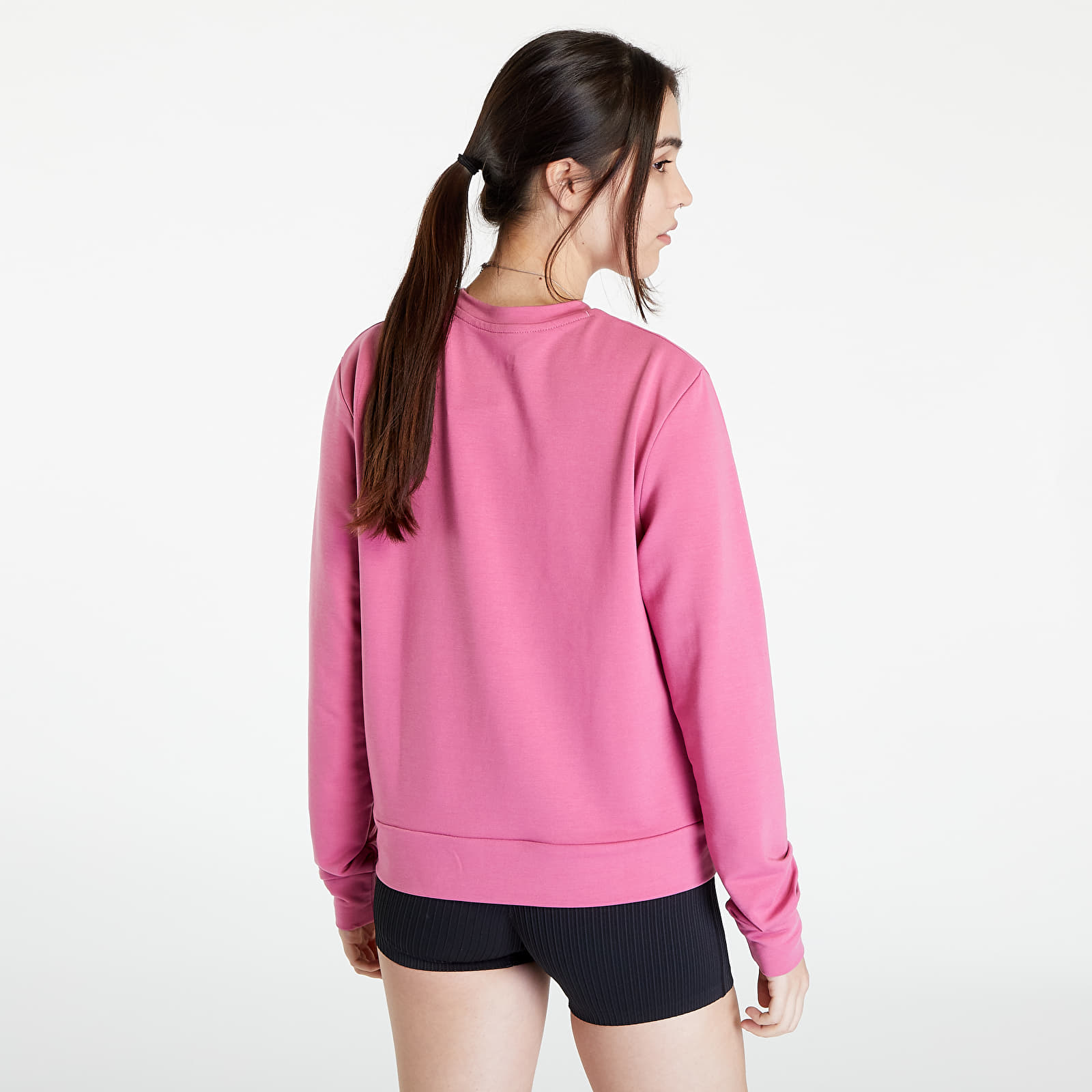 Hanorace Under Armour Rival Terry Crew Pace Pink/ White