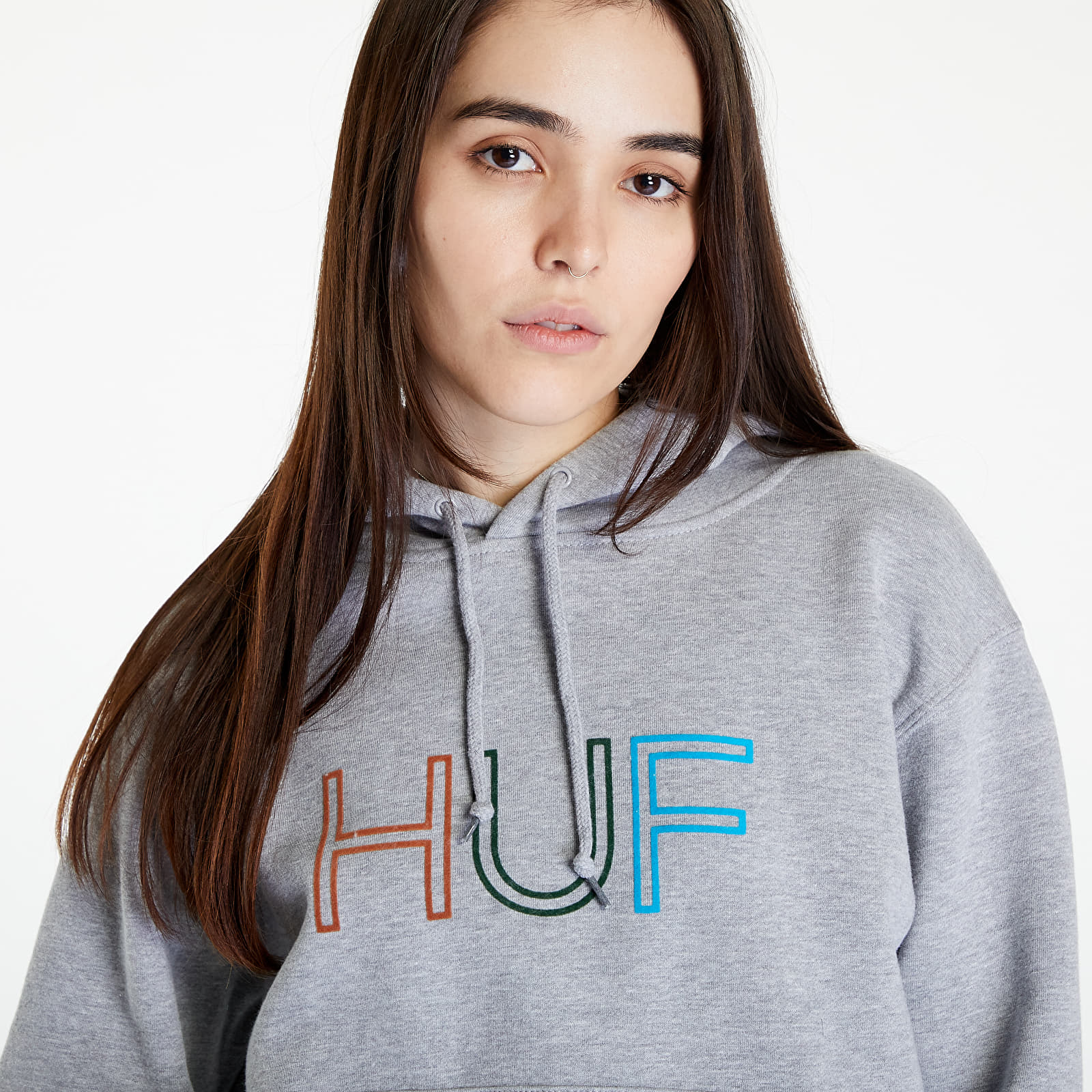 Felpe HUF Hd Logo P/O Hoodie Grey Heather