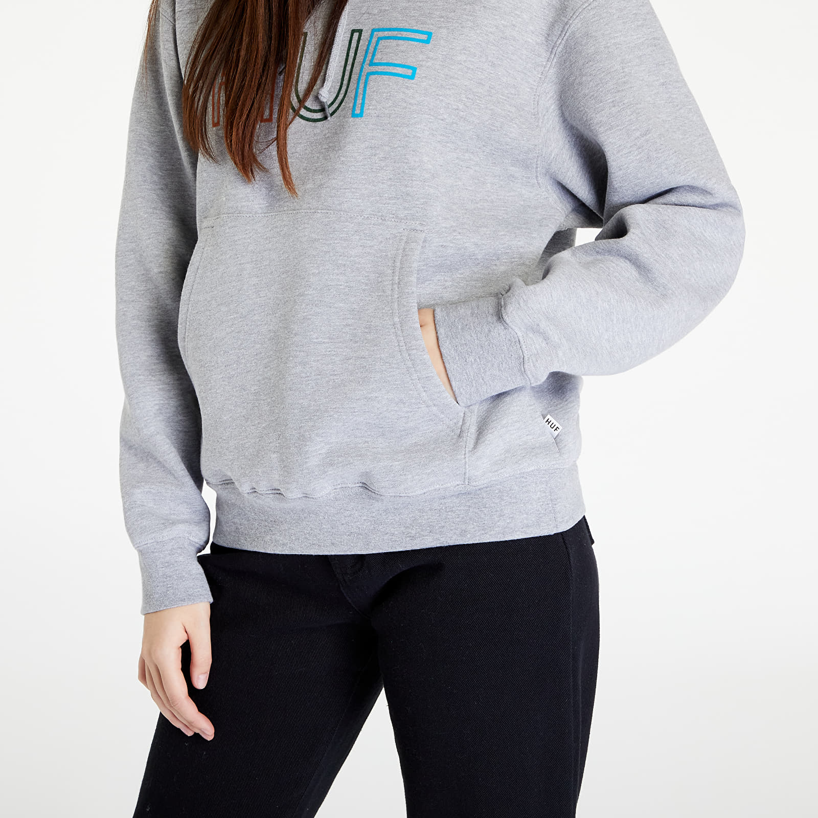 Felpe HUF Hd Logo P/O Hoodie Grey Heather