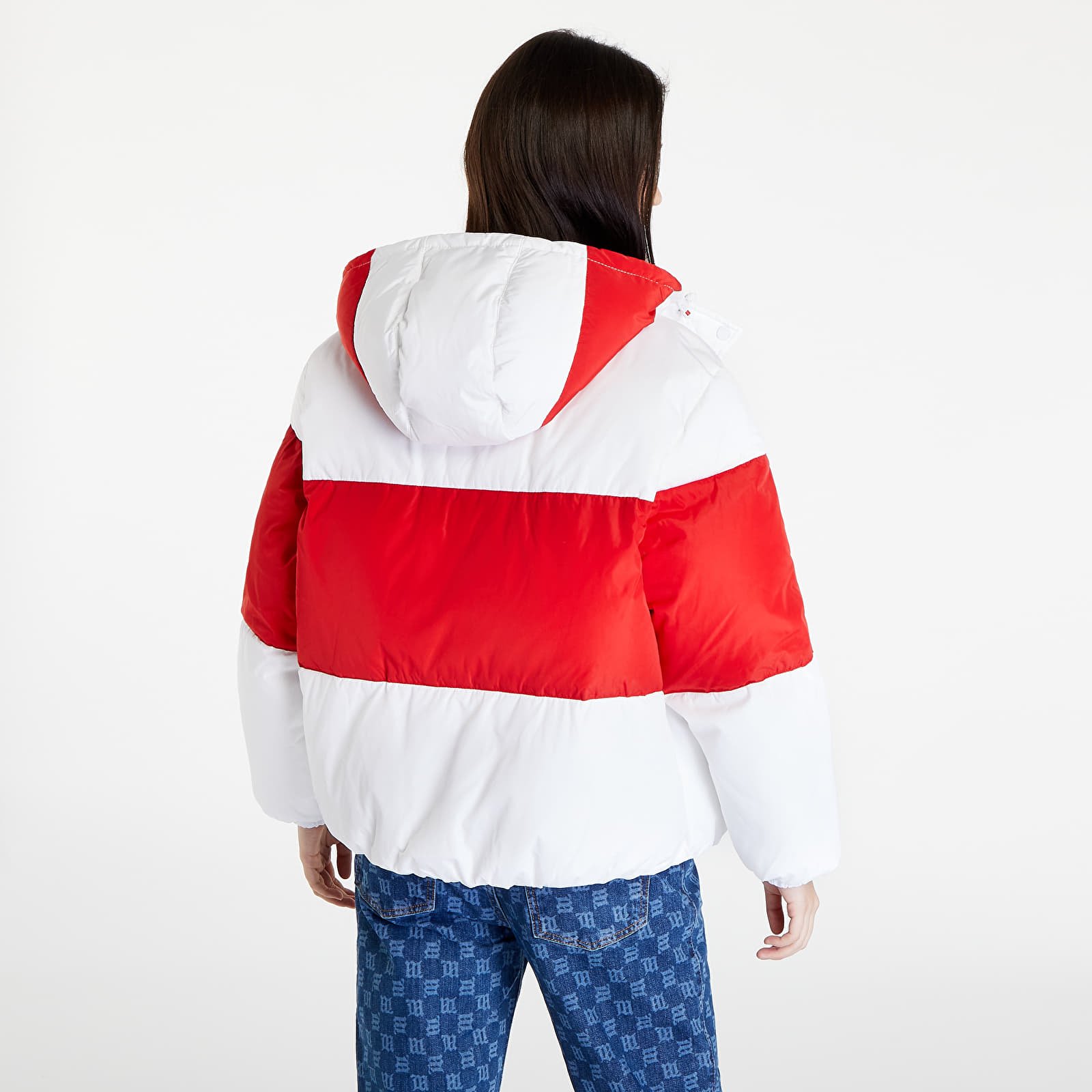 Bundy Tommy Jeans Shiny Badge Puffer Red