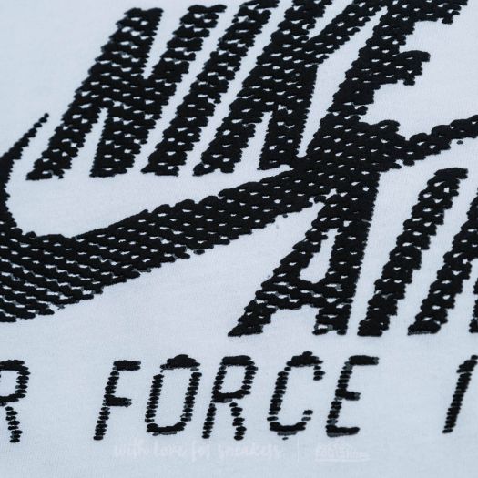 T Shirts and shirts Nike Sportswear Air Force 1 Logo Tee White Black Footshop