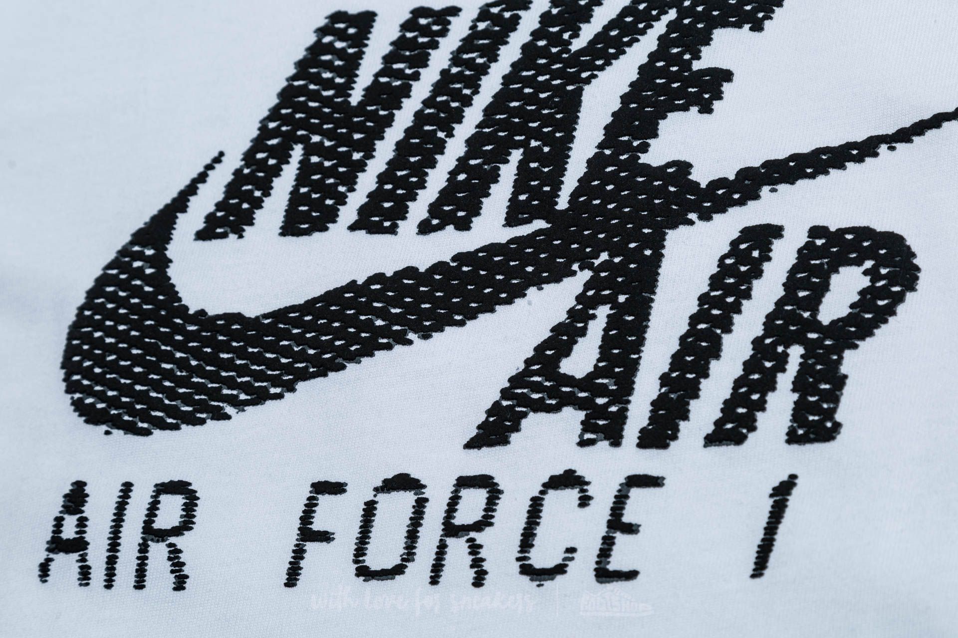 T shirts Nike Sportswear Air Force 1 Logo Tee White Black Footshop