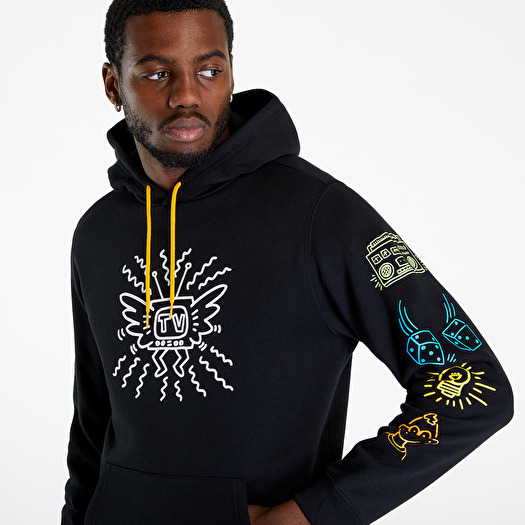 Sweatjacken und Sweatshirts Converse x Keith Haring Fleece Hoodie Converse  Black | Footshop | Zip Hoodies
