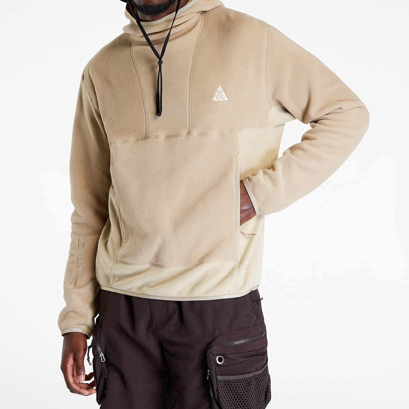 Kapucnis pulóverek és pulcsik Nike ACG Polartec® „Wolf Tree“ Hoodie Khaki/ Limestone/ Sanddrift