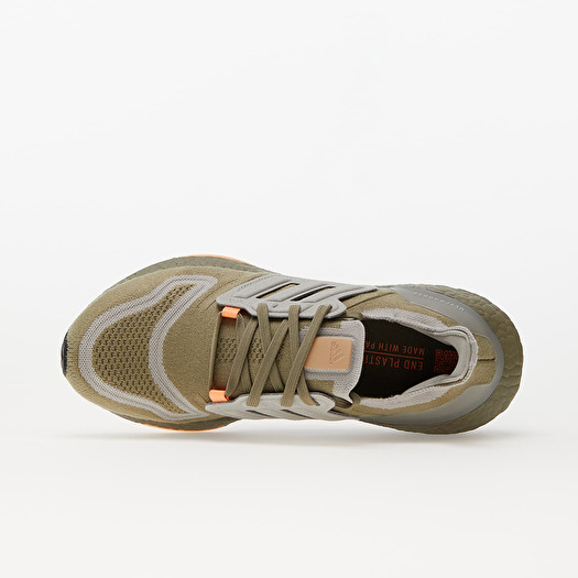 Men s shoes adidas UltraBOOST 22 Orbit Green Metalic Grey Orange Footshop