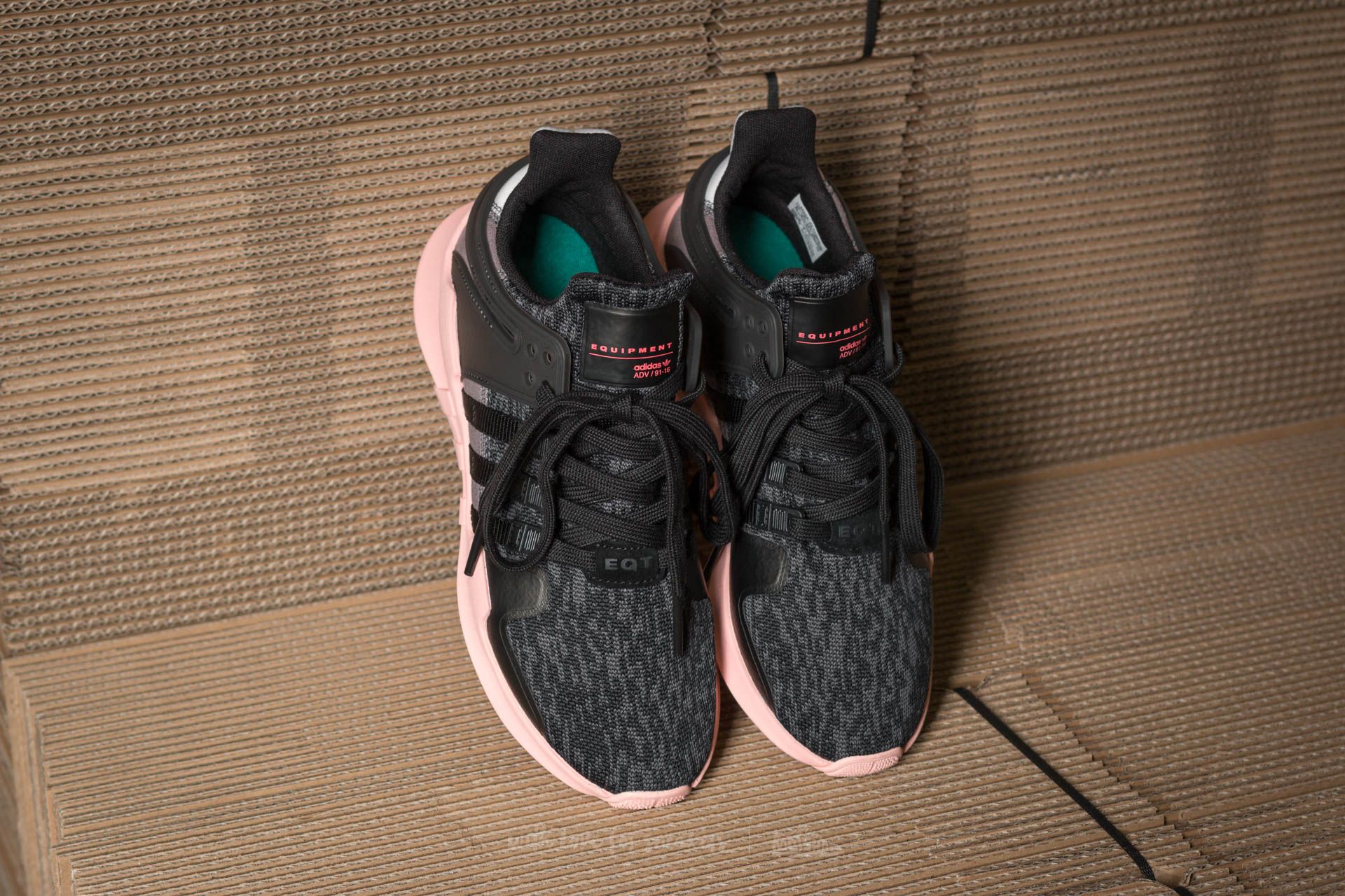 Adidas purple & white equipment support adv trainers shop