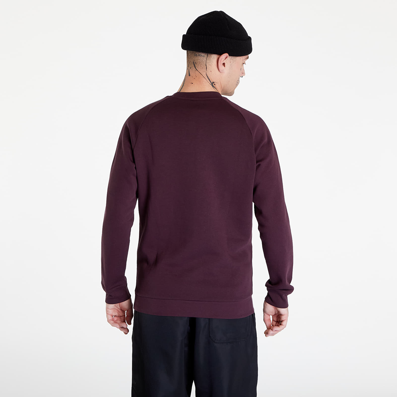 Felpe adidas Originals Adicolor Classics 3-Stripes Crew Sweatshirt Shadow Maroon