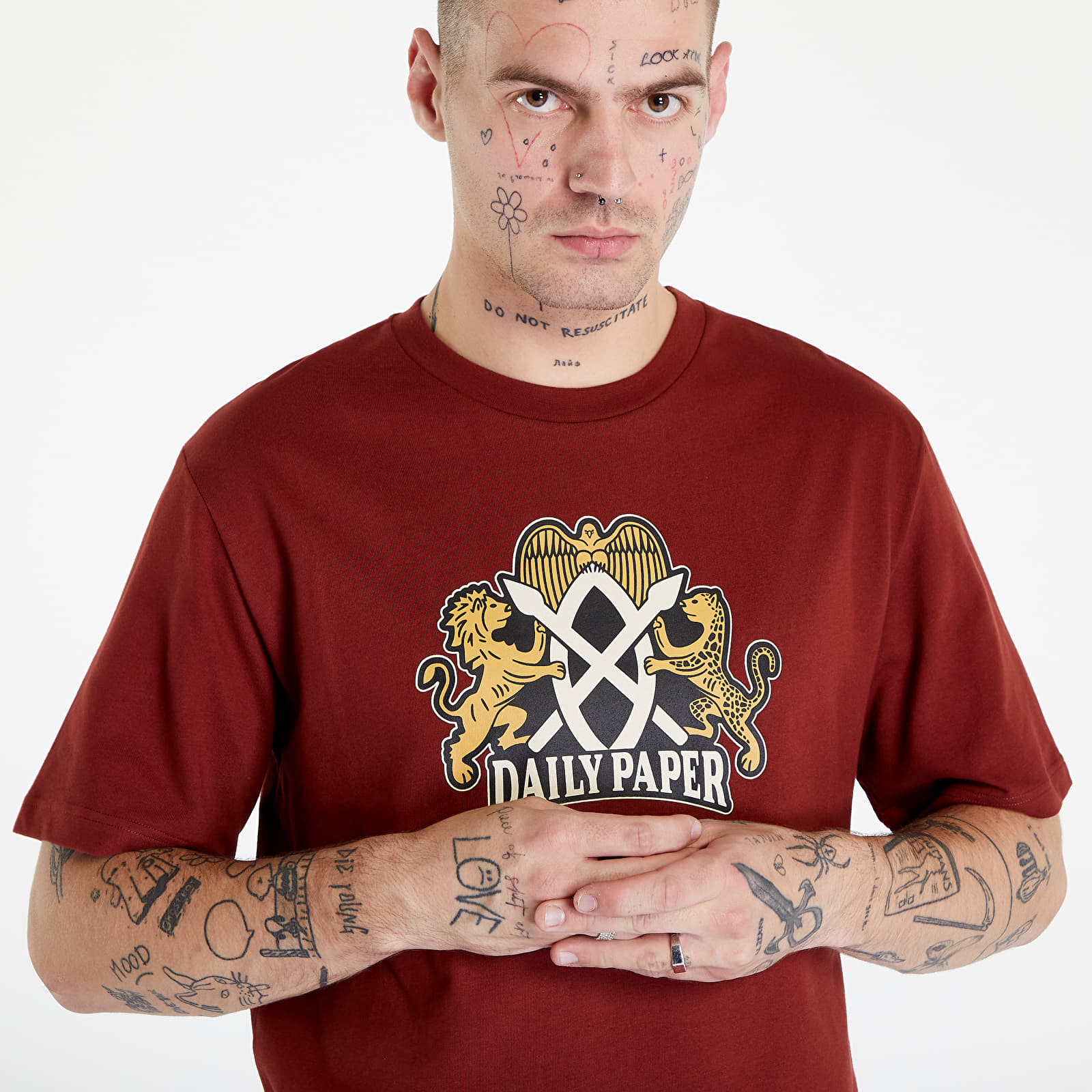 T-skjorter Daily Paper Nakato Ss T-Shirt Fiery Brick Red