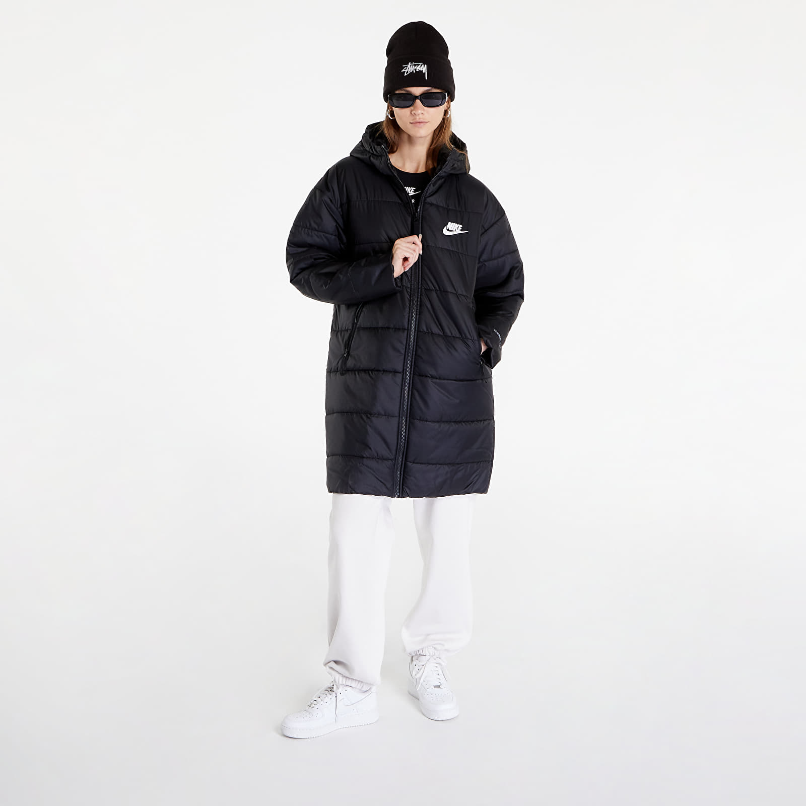 Parka kabát Nike Sportswear Therma-FIT Repel Women's Synthetic-Fill Hooded Parka Black