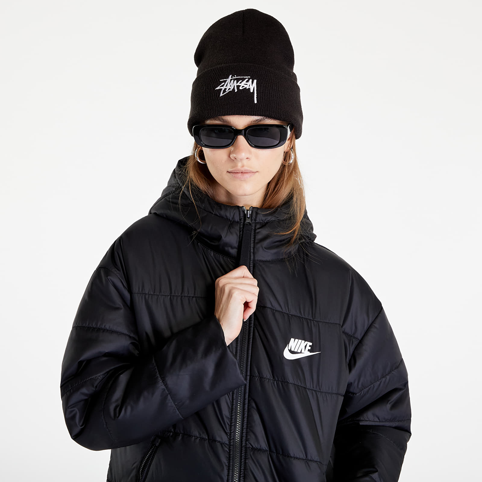 Parka Coats Nike Sportswear Therma-FIT Repel Women's Synthetic-Fill Hooded Parka Black