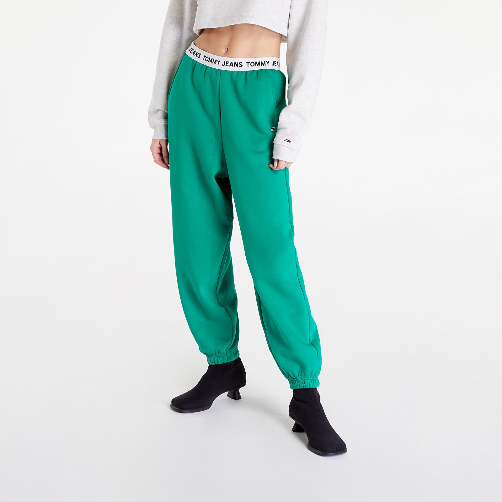 Pants and jeans Tommy Jeans Logo Waistband Sweatpant Green