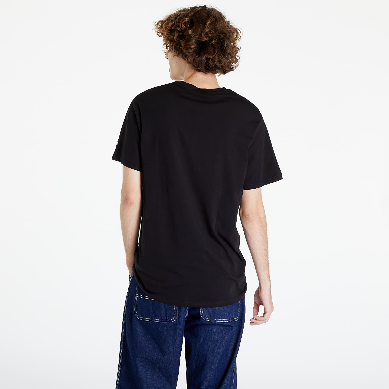 Camisetas New Era NBA Script Tee Brooklyn Nets Black/ White