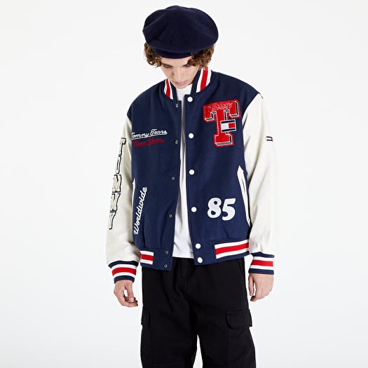 Letterman jacket tommy hilfiger clearance