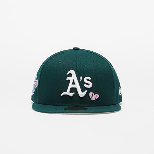 Caps New Era MLB 5950 Team Heart 10112 Oakland Athletics Green White Footshop