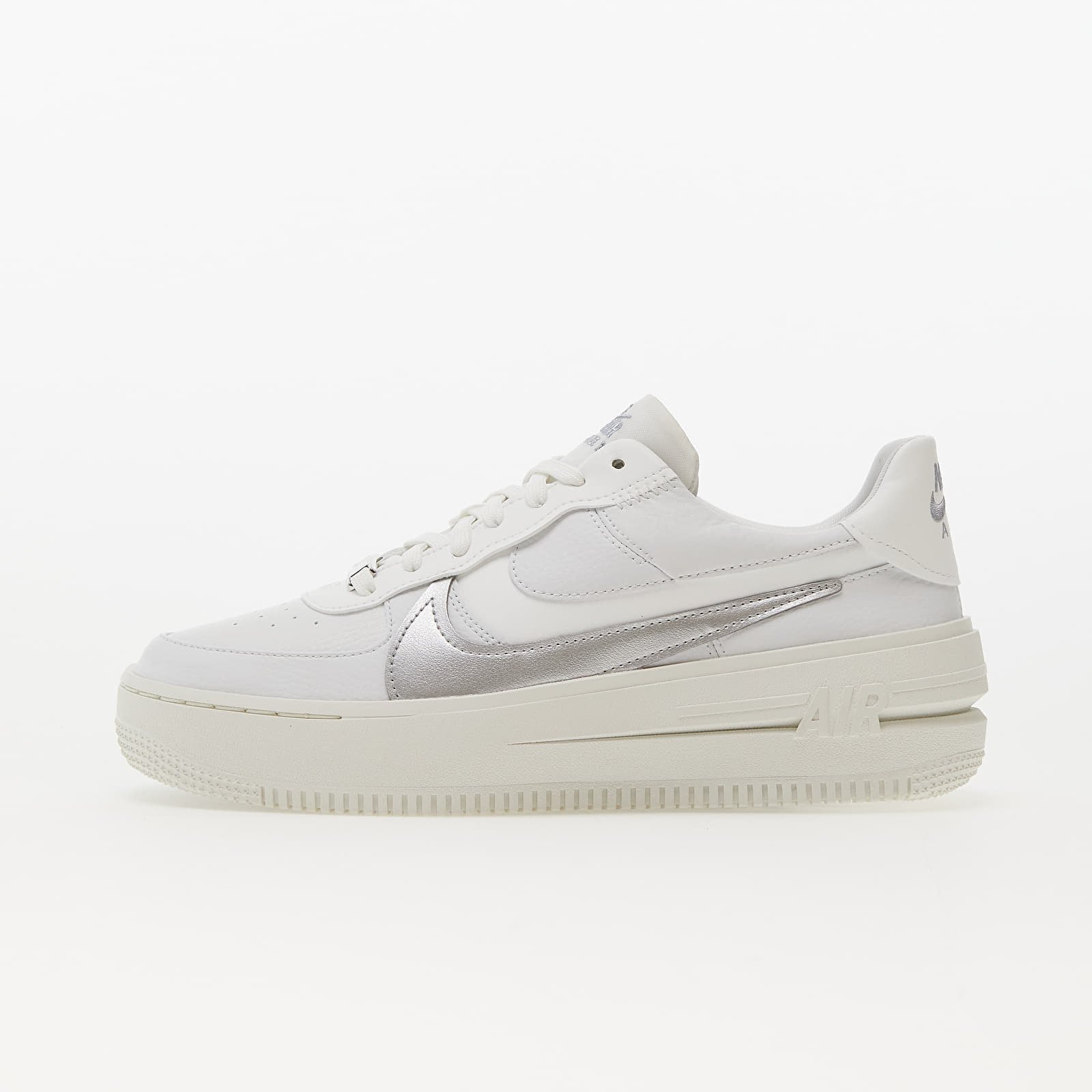 Nike W Air Force 1 PLT.AF.ORM Summit White/ Metallic Silver-Sail