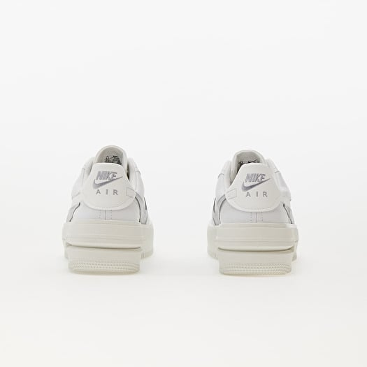 Nike★(W) Nike Air Force 1 PLT.AF.ORM White Silver★関税込★ Nike Womens White Silver Air Force 1 PLT .AF. ORM Low Top
