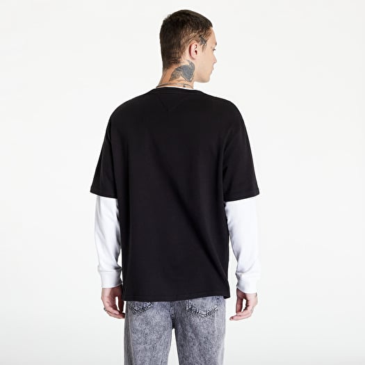 Magliette Tommy Jeans Tjm Skater 2 In 1 Lo Black Footshop